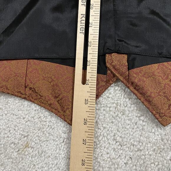 Wah Maker Vest Mens XL Brown Gold Brocade Formal Western Frontier USA Waistcoat - Picture 7 of 8